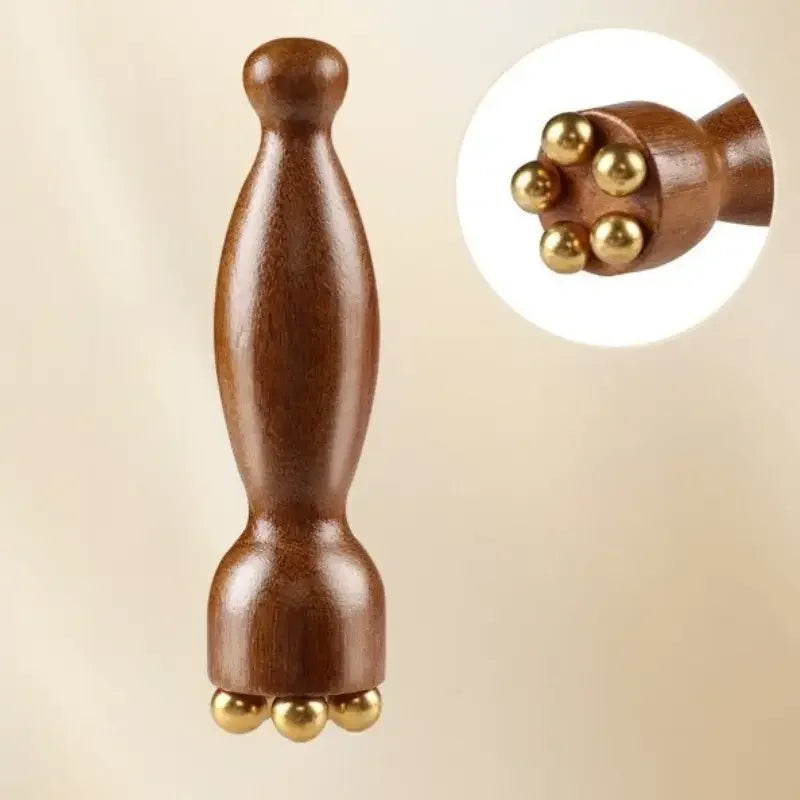 Gua Sha Bois de Santal Forme Lotus - Massage Facial Anti-Âge Lifting Naturel